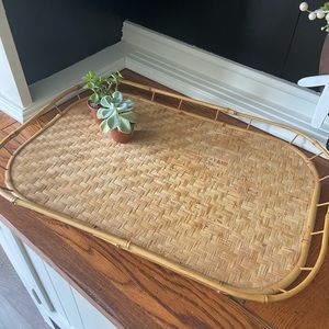 Vintage Boho Bamboo Tray